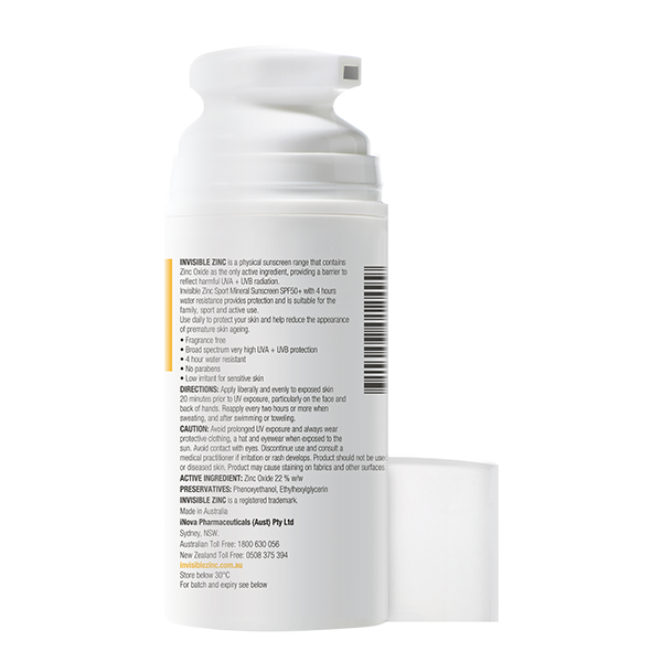 SPORT Mineral Sunscreen SPF 50+ Cream 100mL SPORT Mineral Sunscreen SPF 50+ Cream 100mL