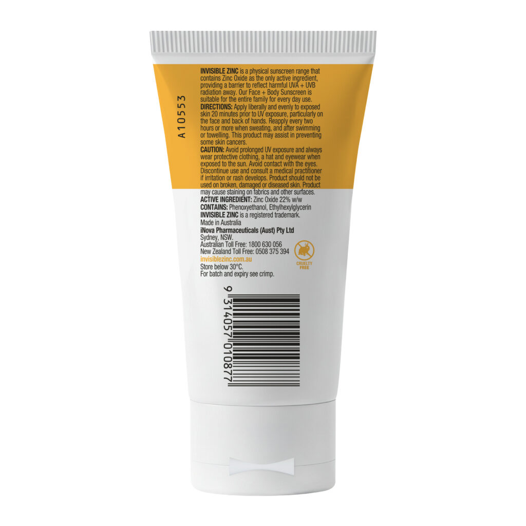 FACE + BODY Mineral Sunscreen SPF 50 75g
