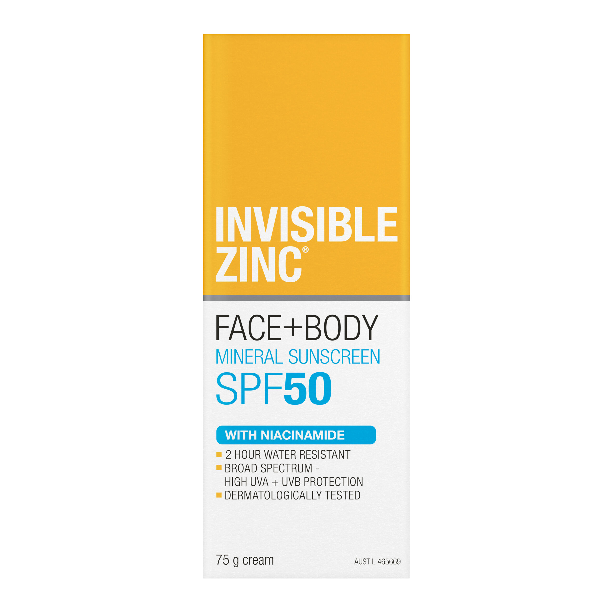 FACE + BODY Mineral Sunscreen SPF 50 75g