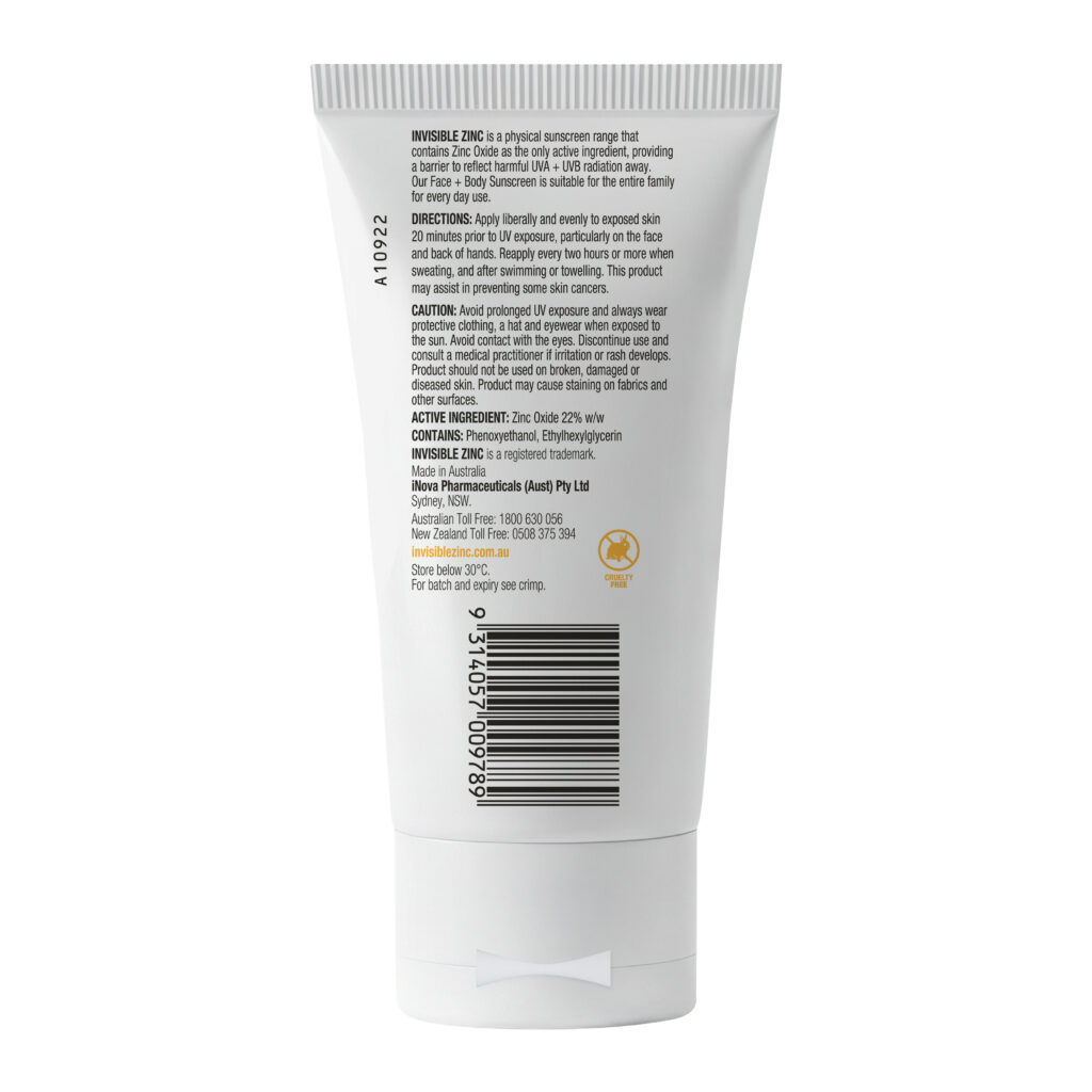 FACE + BODY Mineral Sunscreen SPF 50 150g