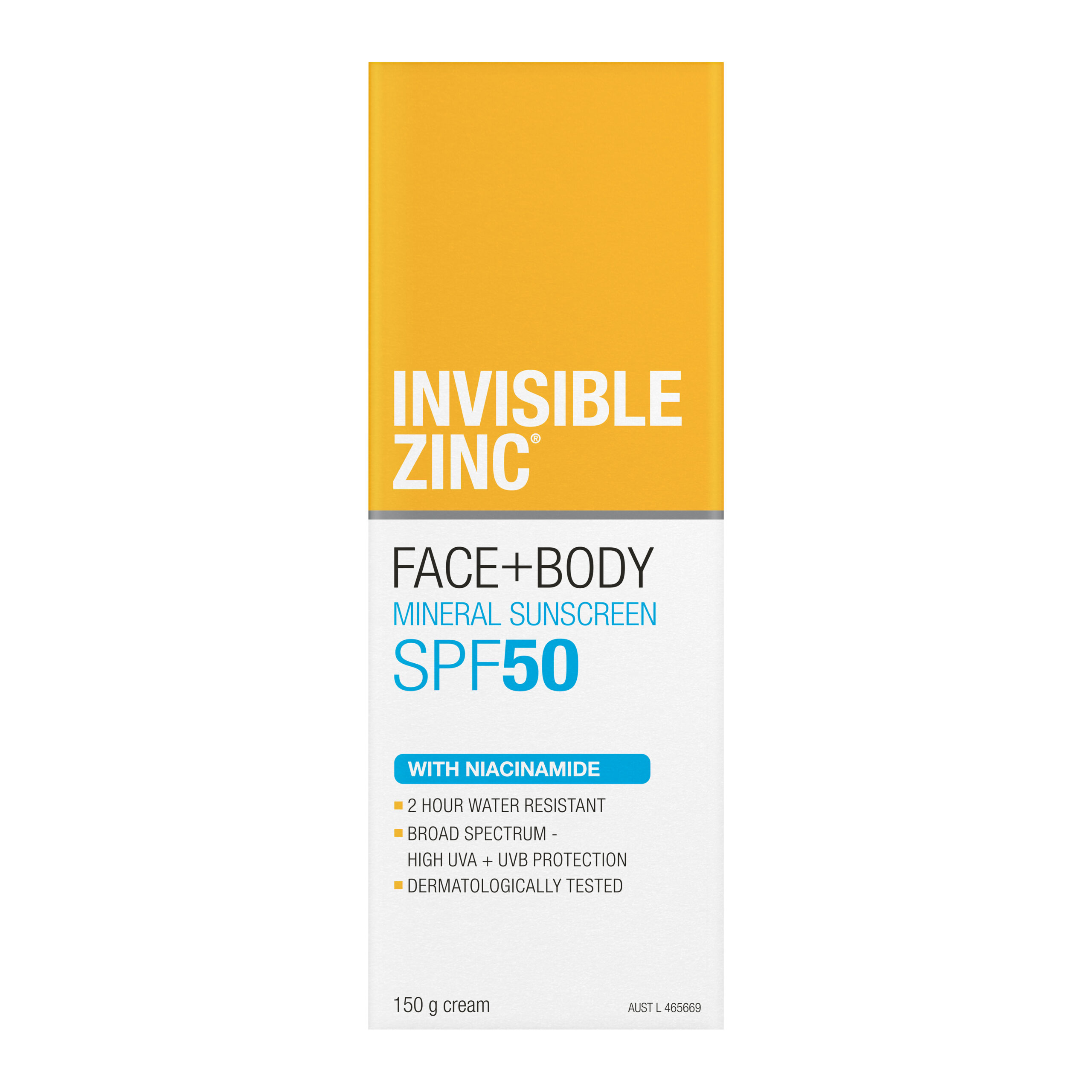 FACE + BODY Mineral Sunscreen SPF 50 150g